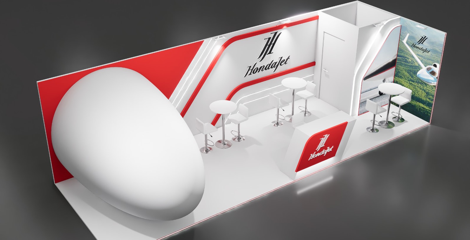 HondaJet stand at Farnborough International Airshow